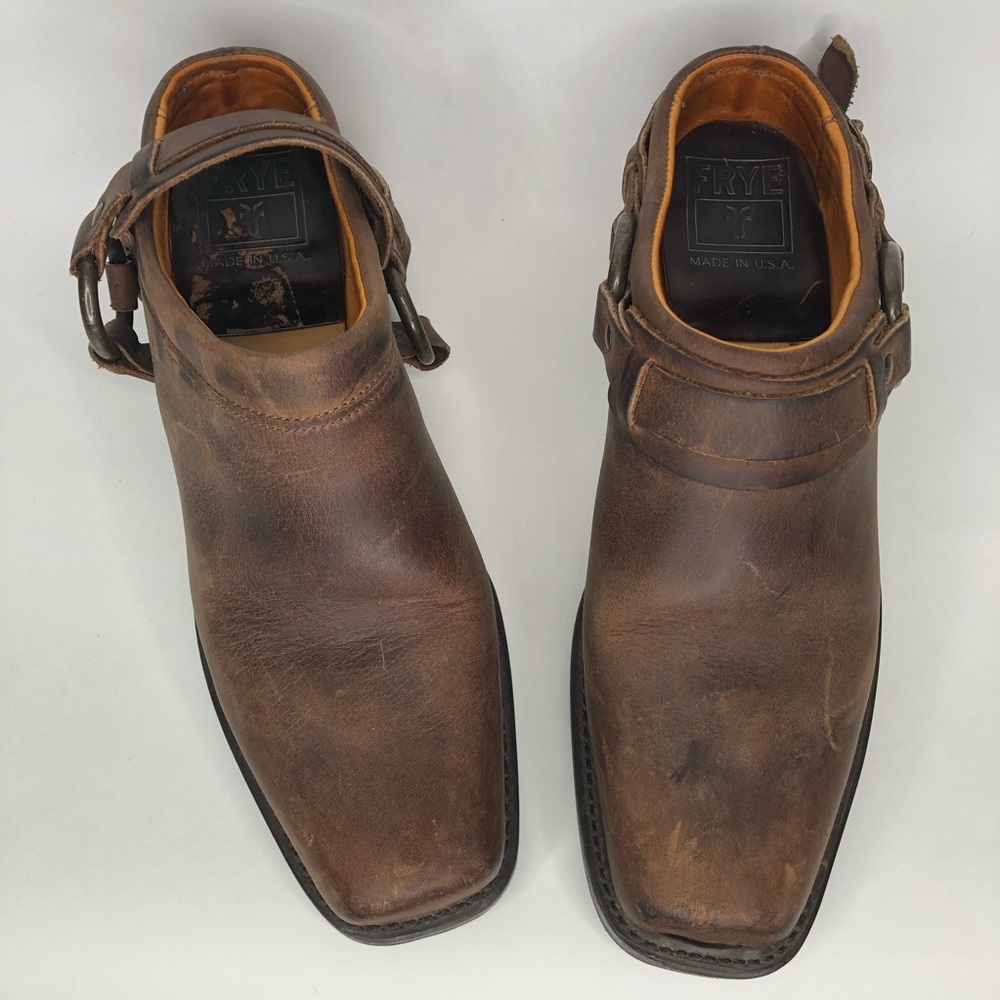 Frye Brown Belted Harness Mule Womens size 8 - Picture 2 of 8